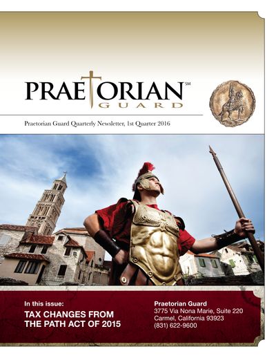 Q1 2016 newsletter cover